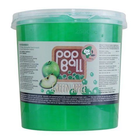 Bubble tea Перлини Зелене Яблуко 3.2 кг TM Bobo4T P32T14 фото